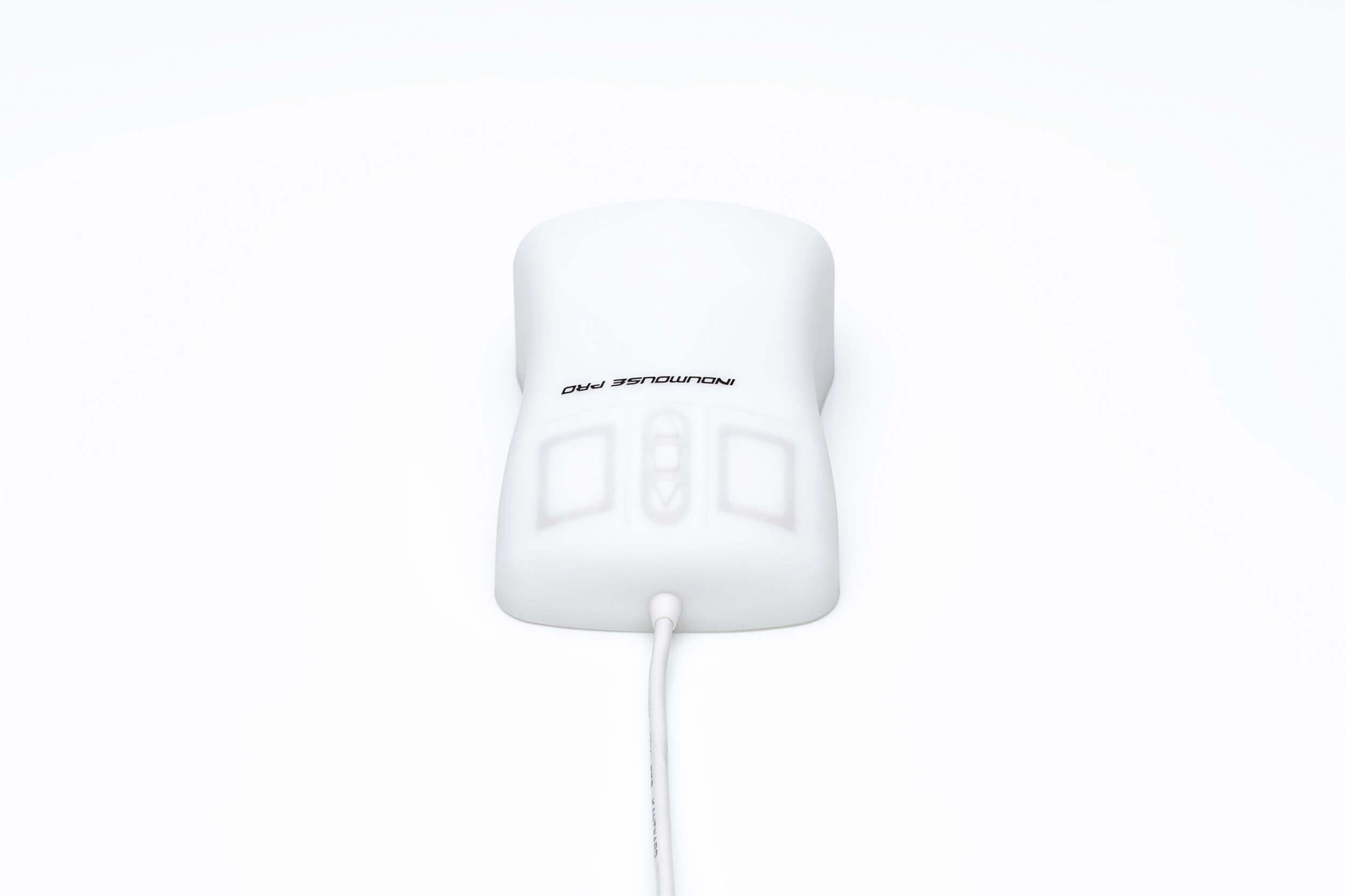 Indumaus® Pro - Silicon mouse, white, frontview