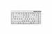Cleantype Easy Basic Compact Black, Plastic Keyboard, white, frontview