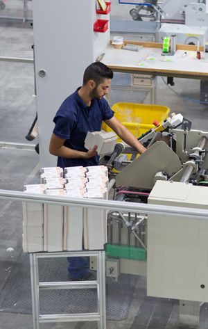 man in manufacturing plant