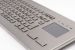Stainless steel keyboard in housing with touchpad, compact and optinal labs free