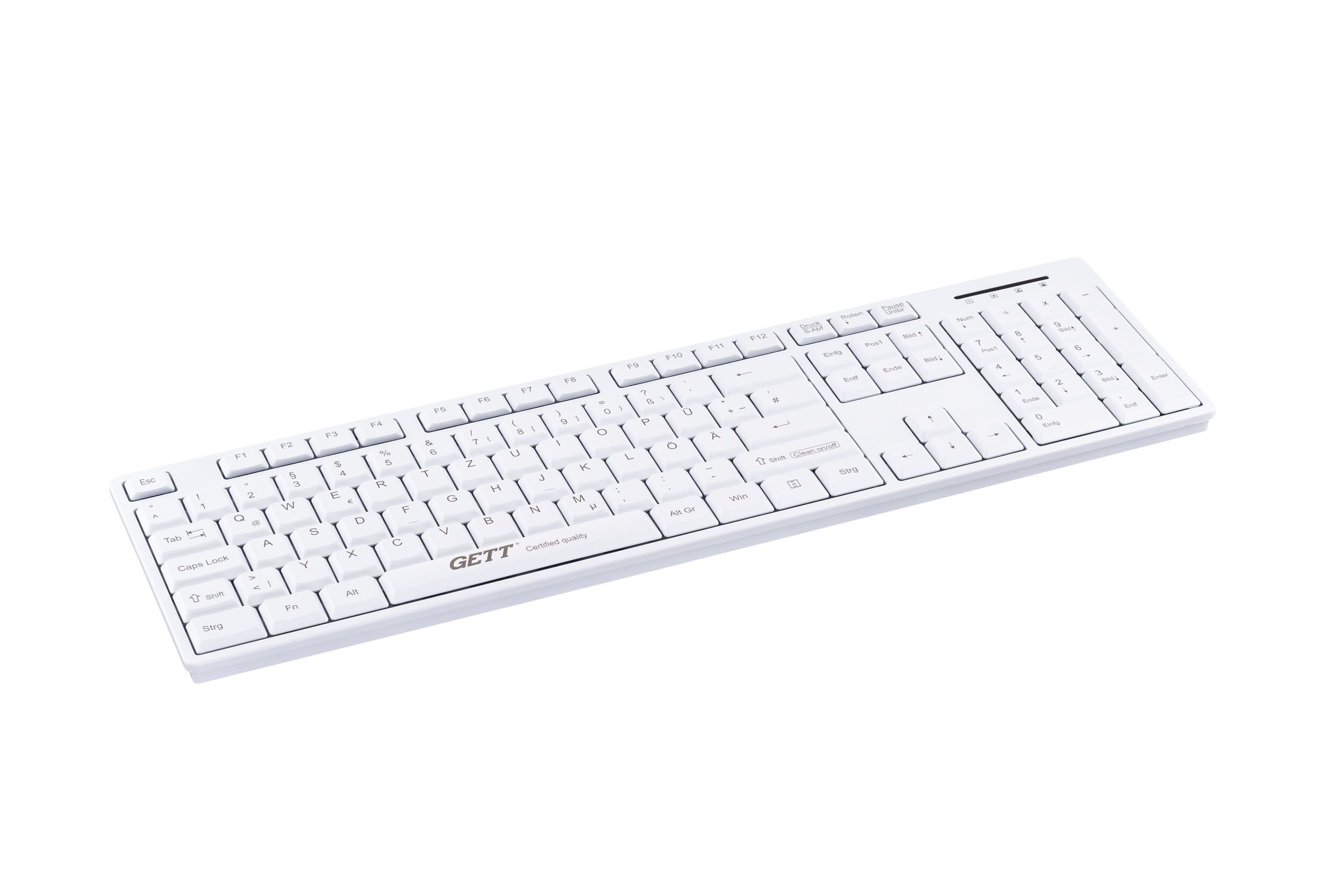 GCQ Cleantype Basic white, frontview