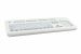 Foil covered keyboard, white, front view