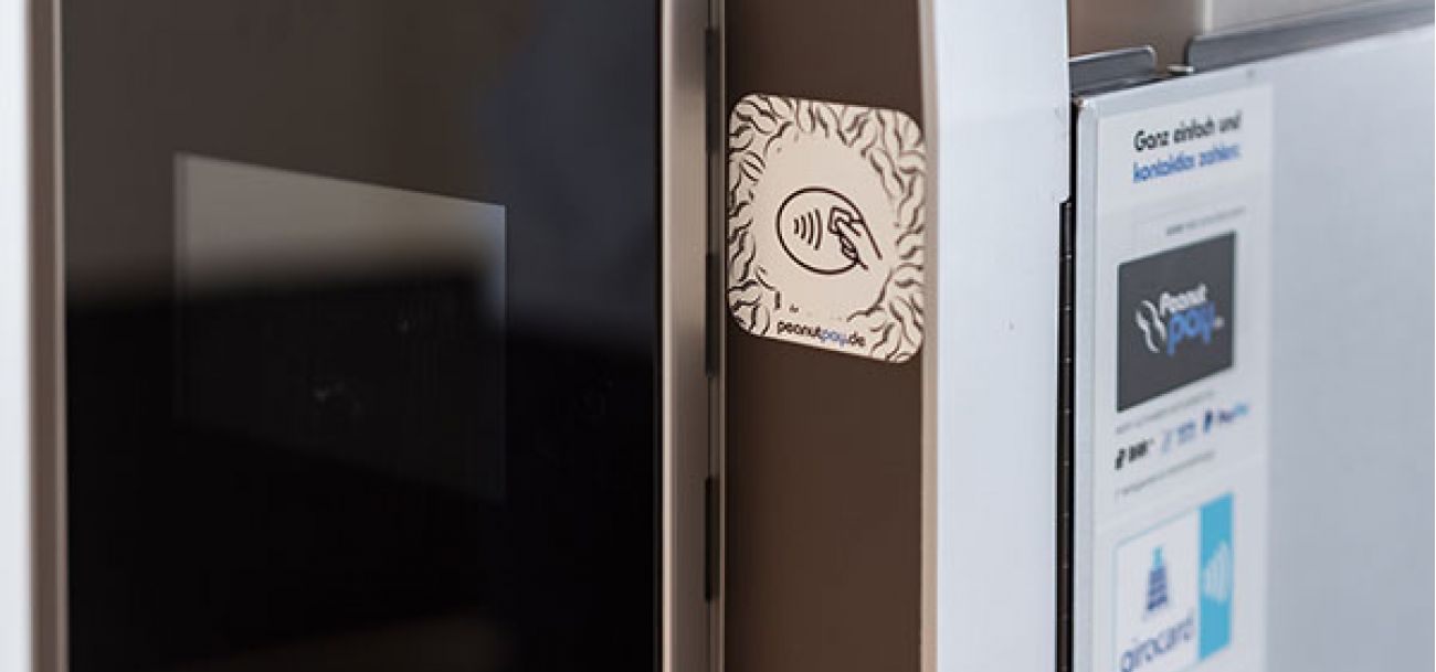 the cashless payment system in display